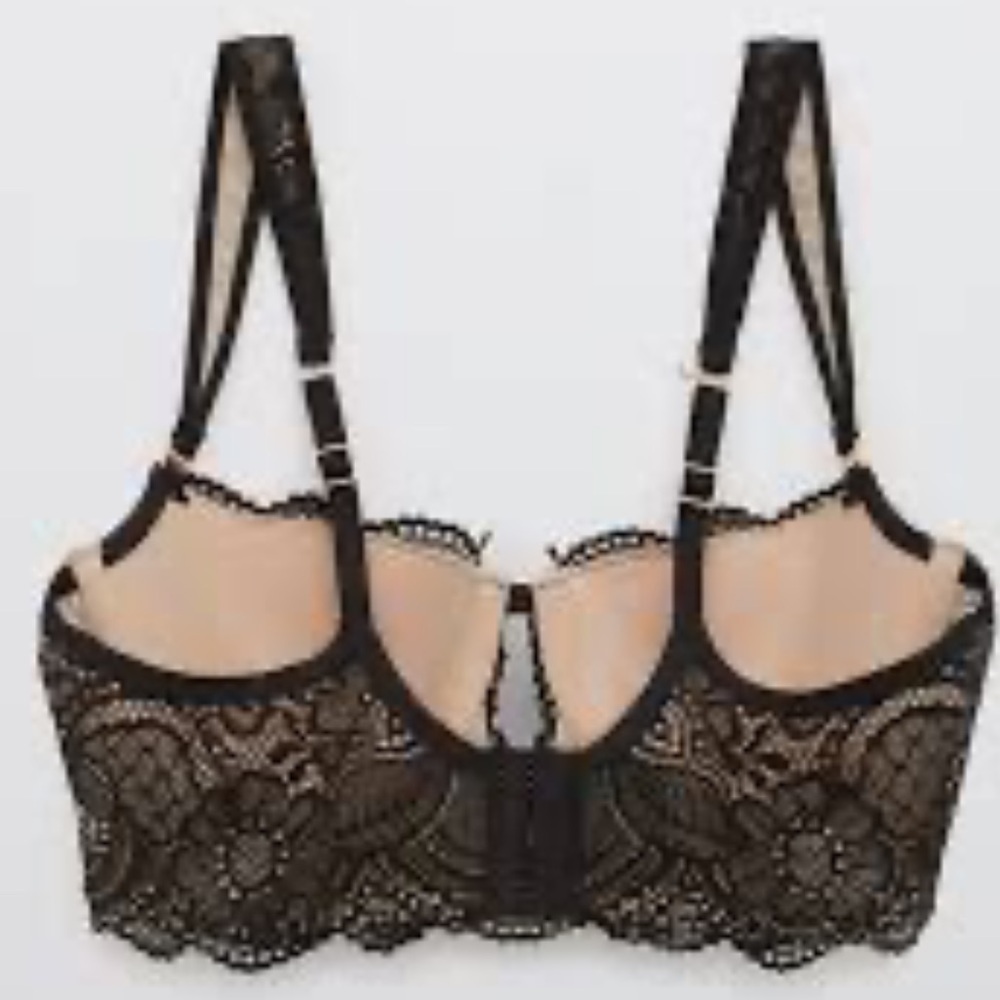Aerie Real Power Balconette Lightly Lined Bra 32C - Picture 2 of 7